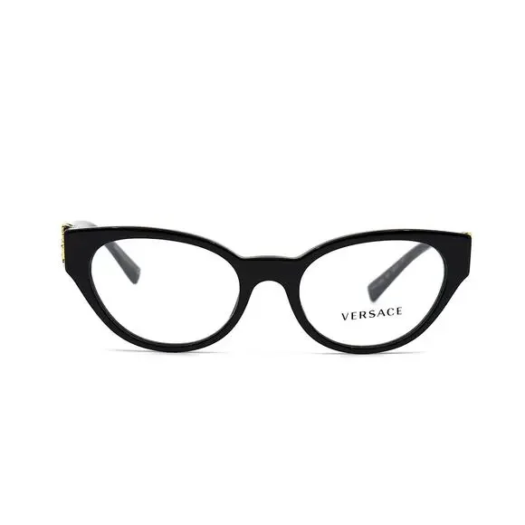 NEW VERSACE VE3282 GB1 BLACK WOMEN AUTHENTIC EYEGLASSES FRAME - Picture 2 of 13